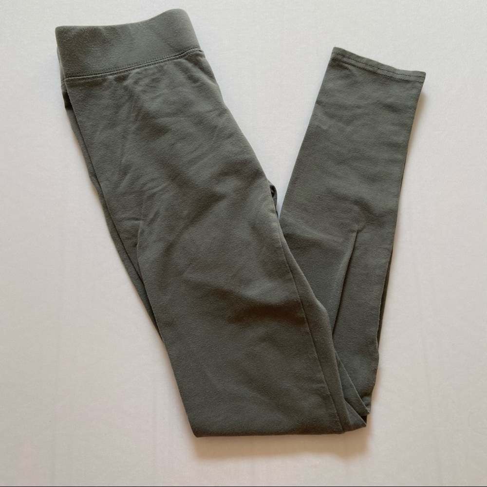 Aerie Chill Leggings Olive Green